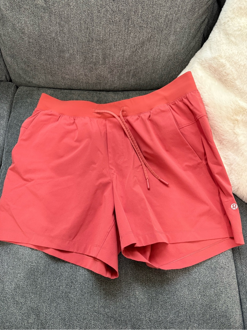 lululemon athletica Coral Drawstring Athletic Shorts